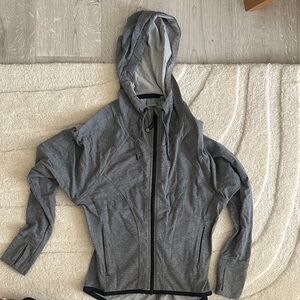 Athleta Charcoal Hooded Sweater